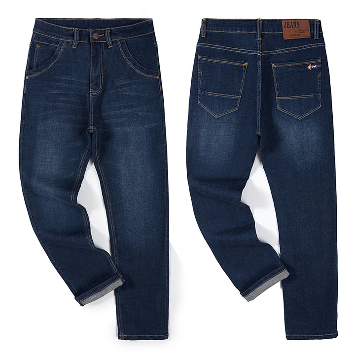 Biggest Size - Premium Stretch Straight-Leg Jeans for Men-HighTouch