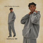 Unisex Fleece Hoodie Crew Neck Casual Pullover Sweatshirt-HighTouch