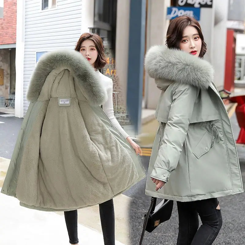 Women’s Hooded Mid-Length Parka
