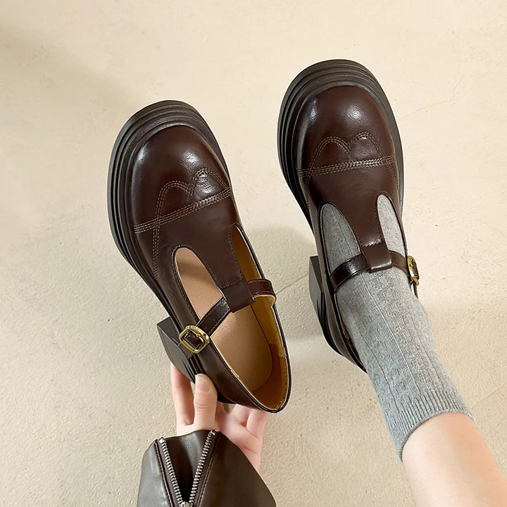 Retro T-Strap Mary Jane Women’s Heels-HighTouch