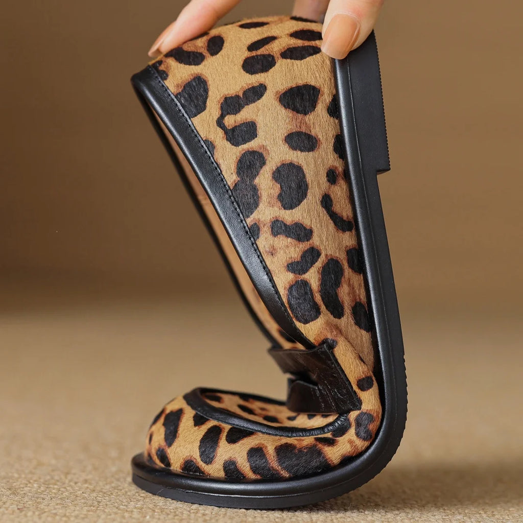 Mocassini da donna in pelle bovina pregiata e crine di cavallo