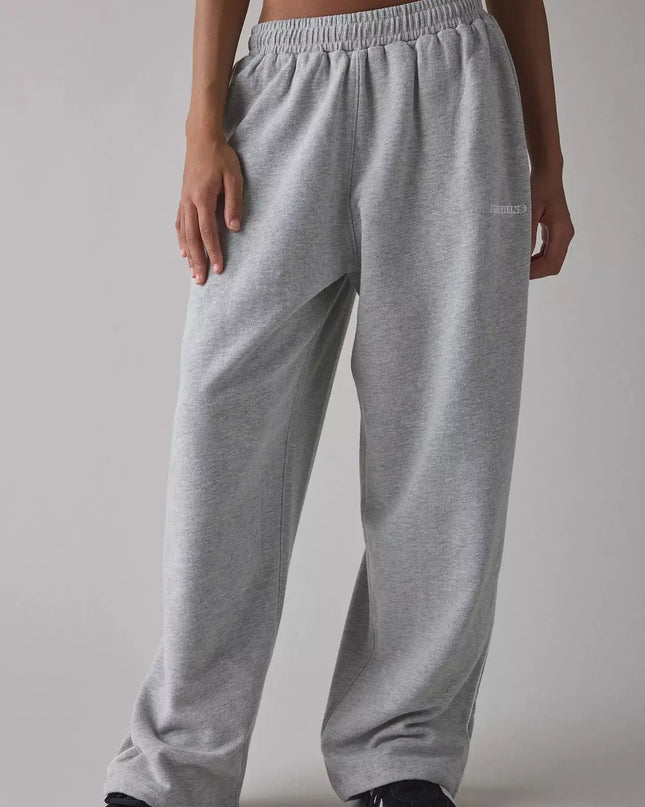 Pink Embroidered Casual Pants for Women