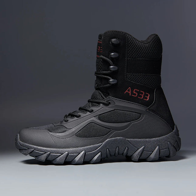 Men’s High-Quality Leather Tactical Safety Boots