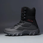 Men’s High-Quality Leather Tactical Safety Boots-HighTouch