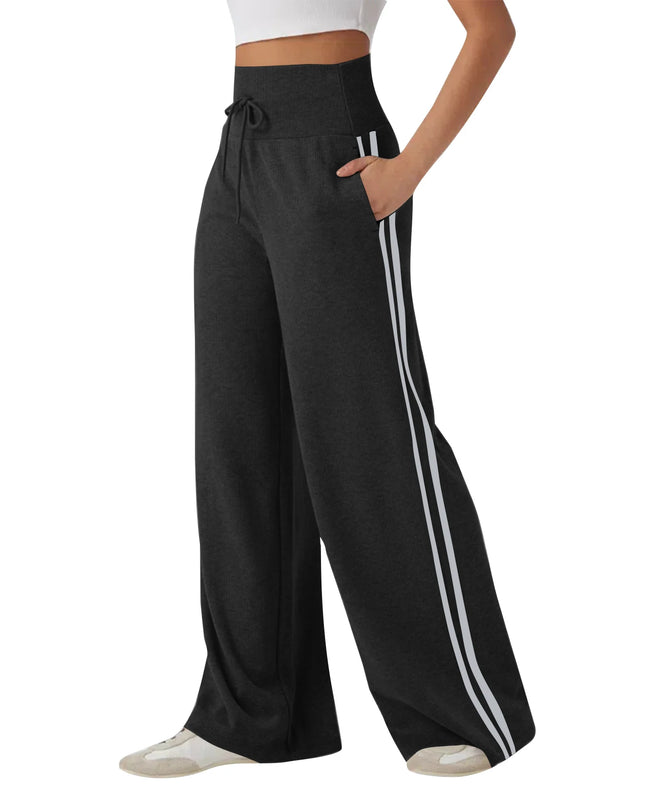 Women’s High-Waisted Wide-Leg Sports Pants