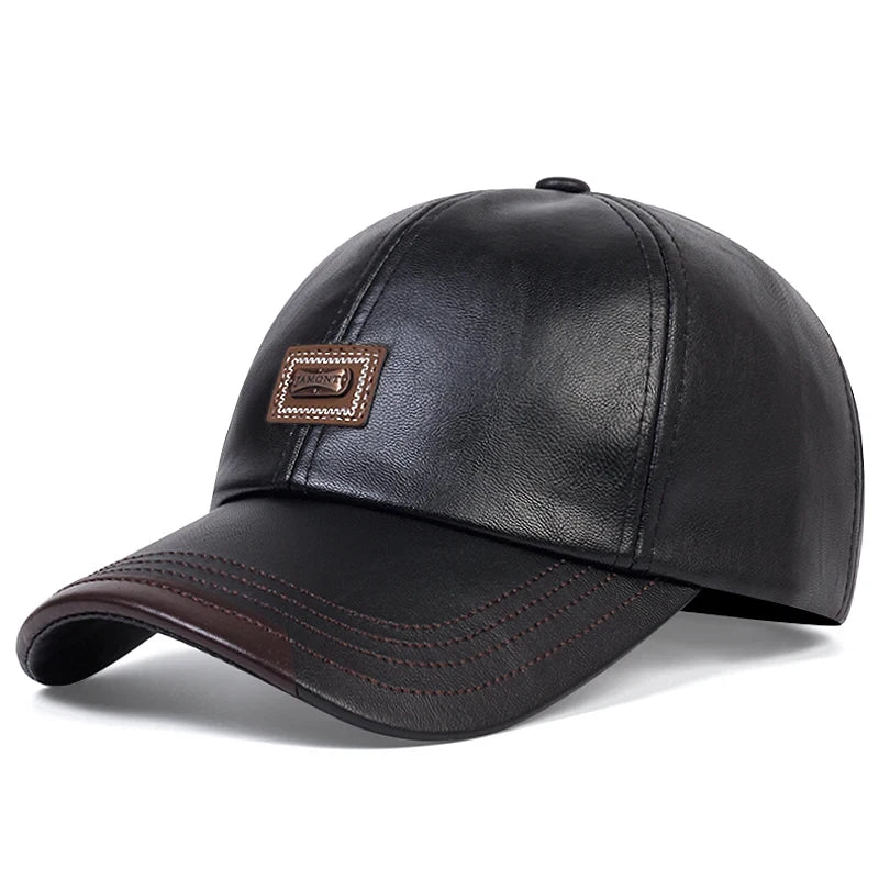 Genuine Cowhide Leather Dad Hat