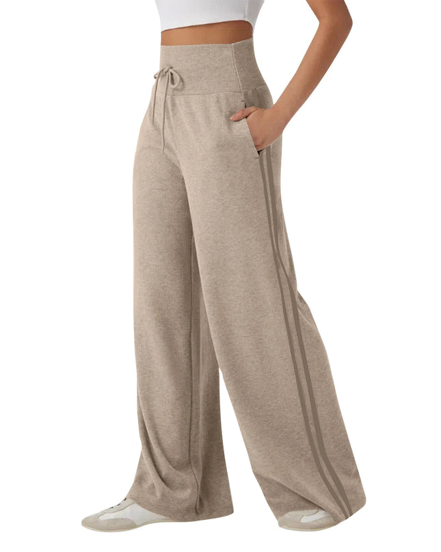 Women’s High-Waisted Wide-Leg Sports Pants