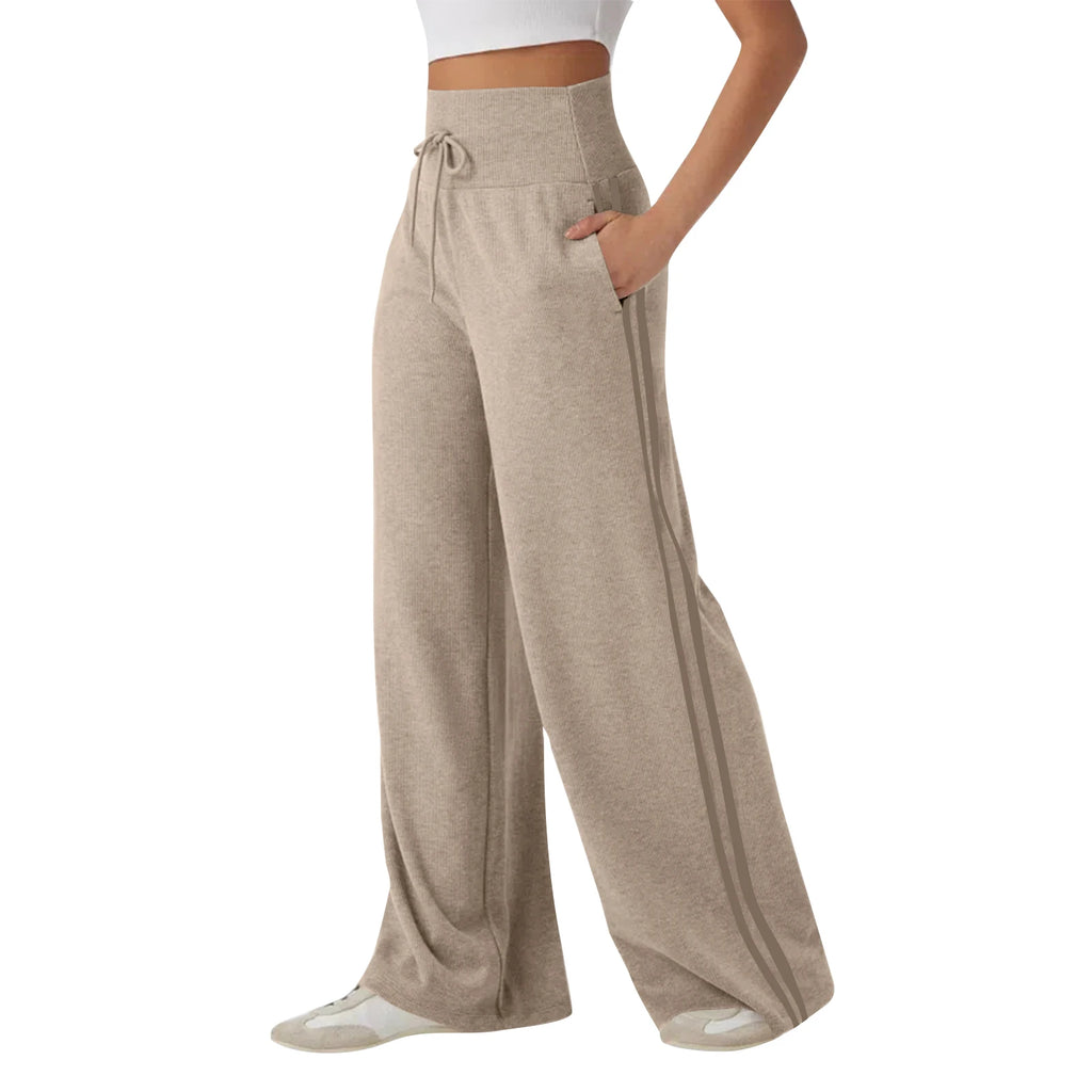 Women’s High-Waisted Wide-Leg Sports Pants