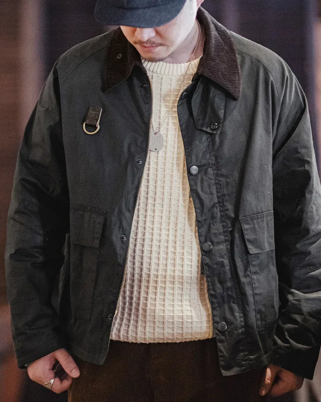 Waxed Spey Fishing Jacket Men