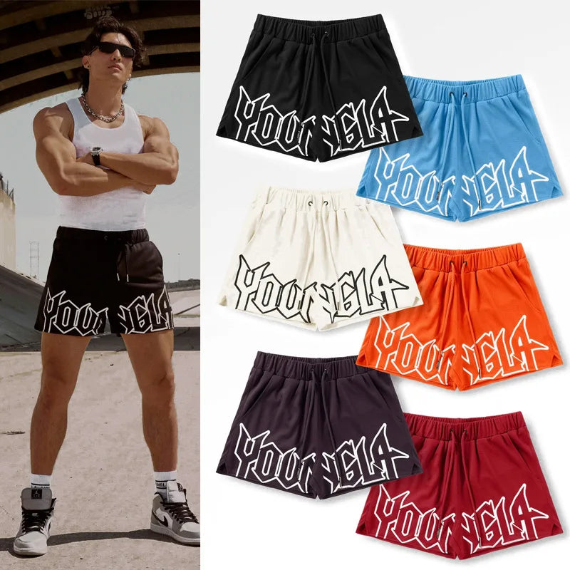 Men’s Quick-Dry Breathable Mesh Training Shorts – Gym, Running & Basketball