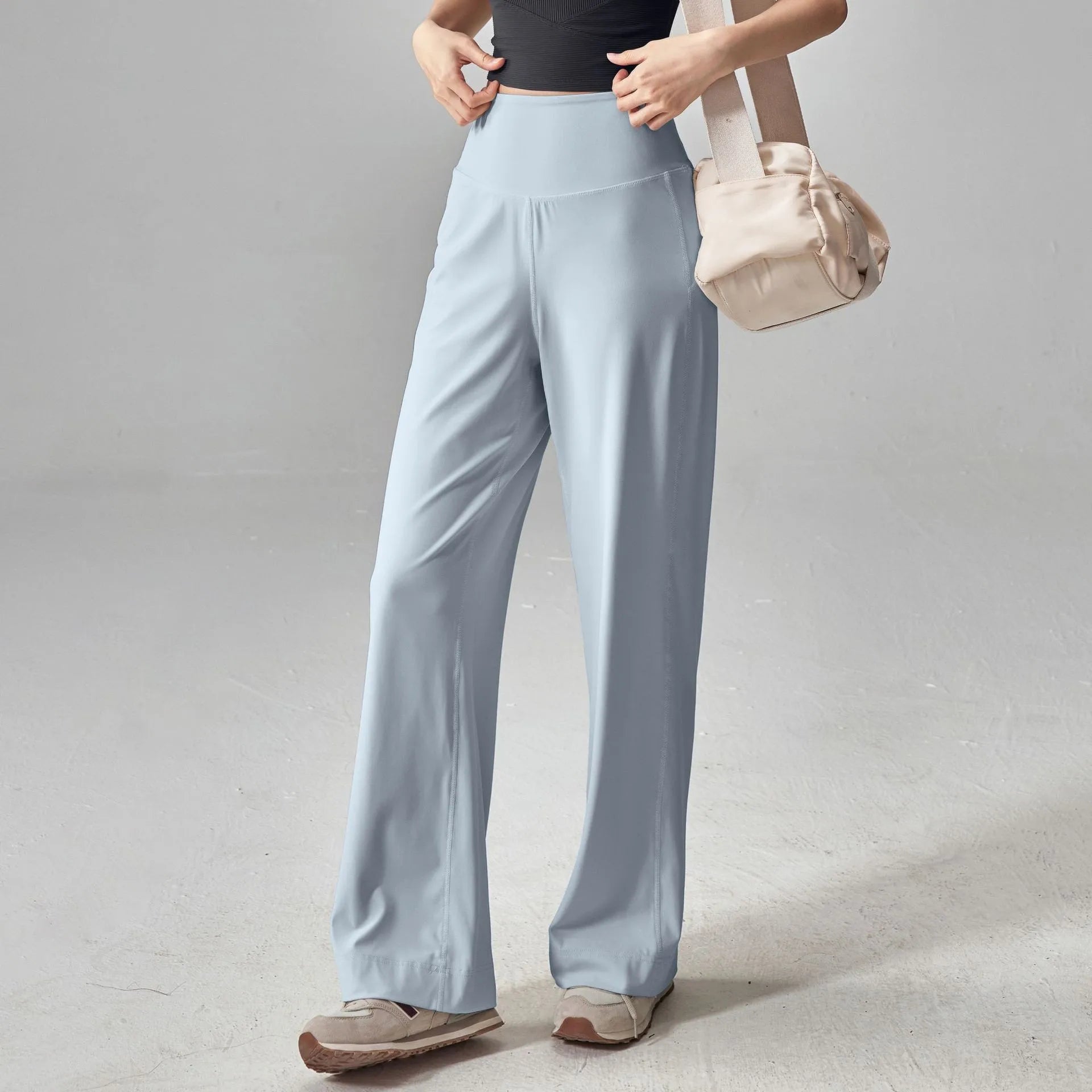 High-Waisted Stretch Lounge Sweatpants with Pockets