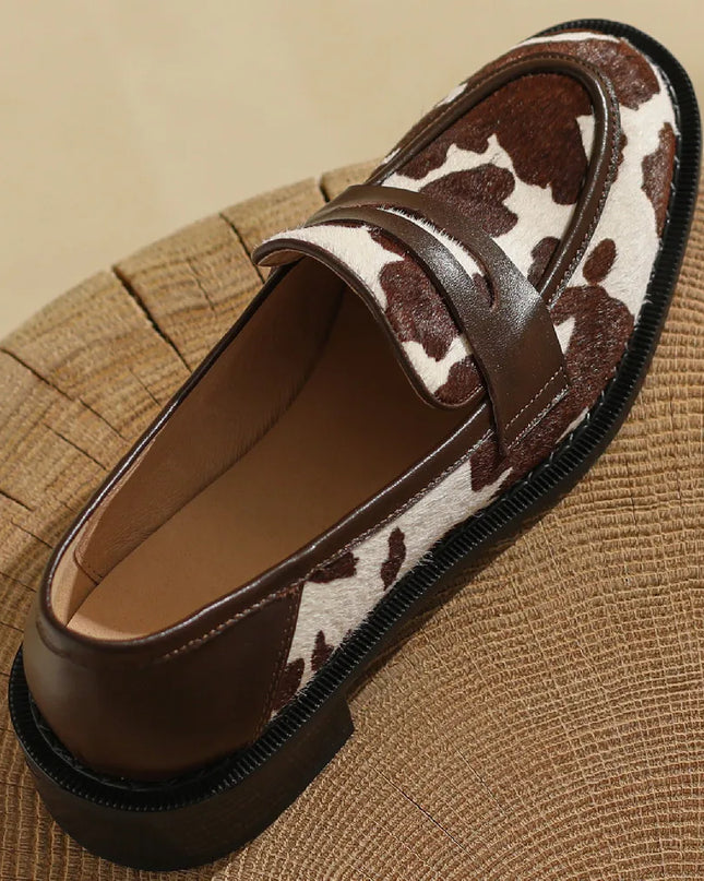 Horsehair Slip-On Flats