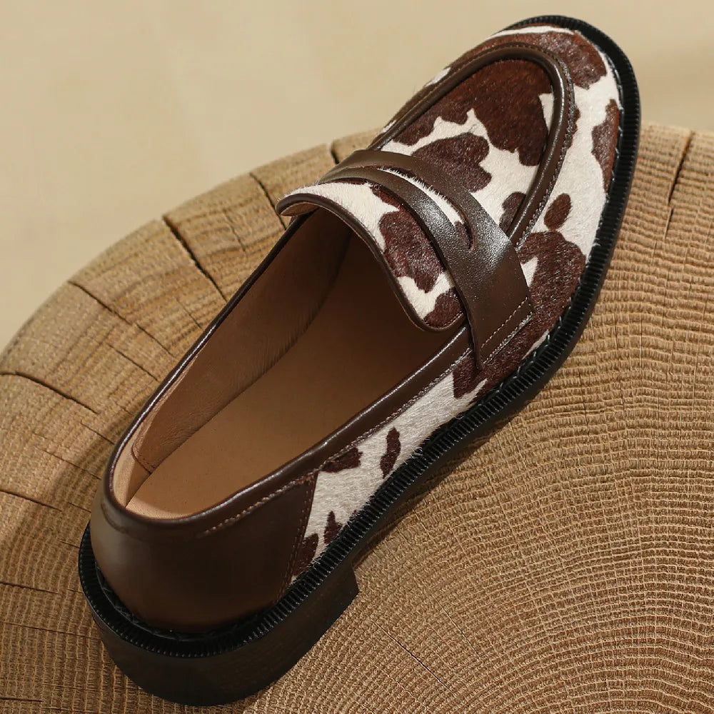 Horsehair Slip-On Flats-HighTouch