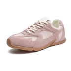 Women’s Genuine Leather Retro German Trainers Shoes-HighTouch