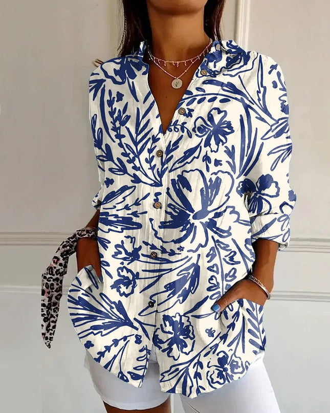 Harper | Elegant Floral Shirt & Blouse