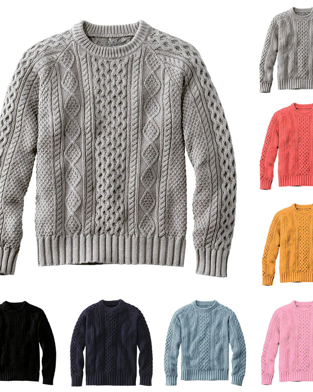 Men's Thick Woolen Knit Sweater