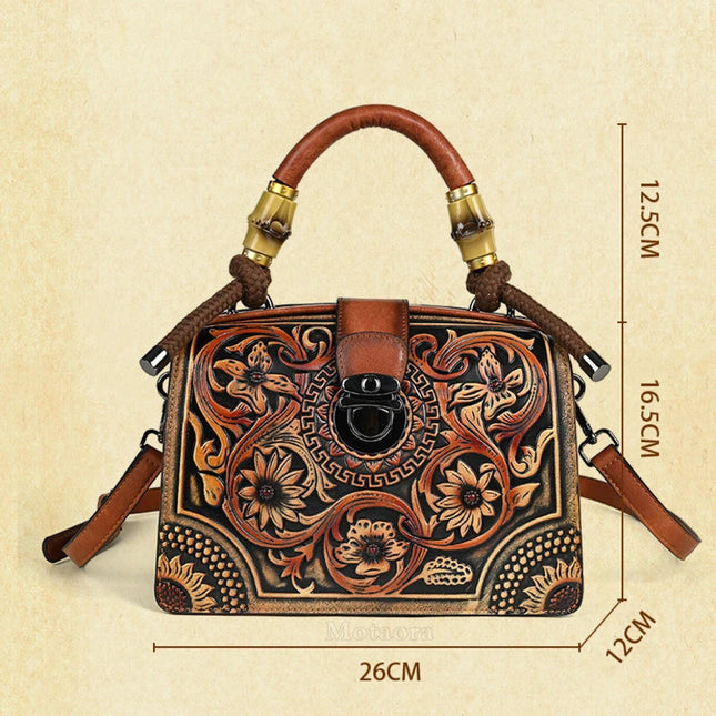 Vintage PU Wide-Strap Bucket Crossbody Bag – Large Capacity Shoulder Satchel for Women