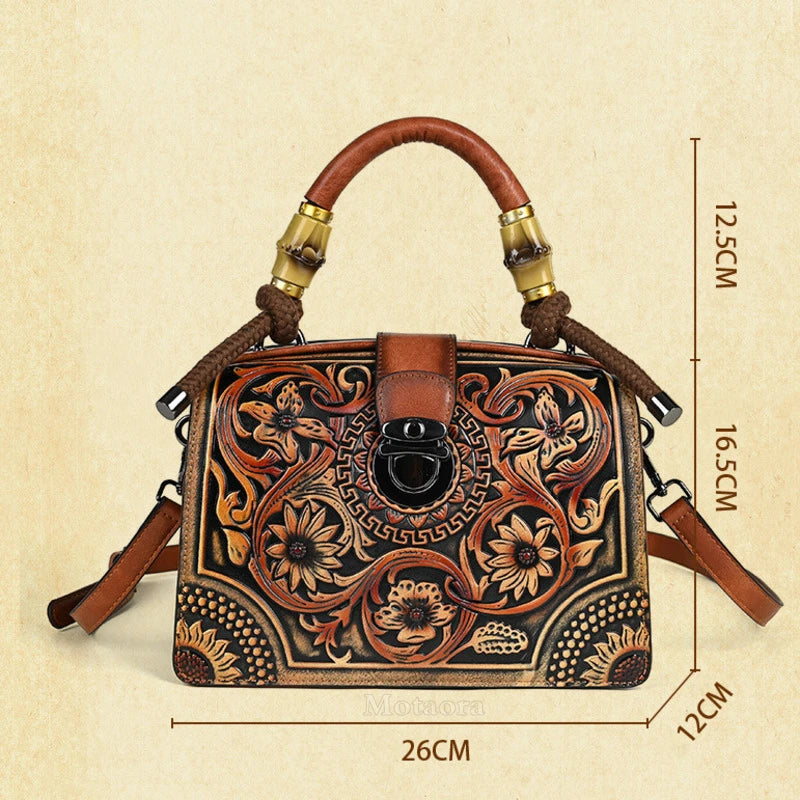 Vintage PU Wide-Strap Bucket Crossbody Bag – Large Capacity Shoulder Satchel for Women-HighTouch