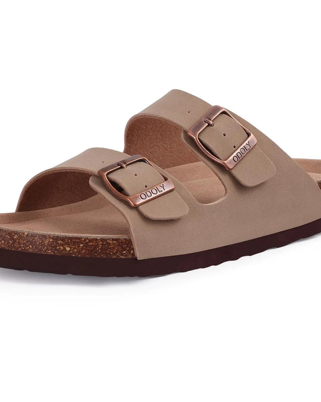 Plush Suede Clogs with Cork Insole – Arch Support for Everyday Comfort