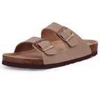 Plush Suede Clogs with Cork Insole – Arch Support for Everyday Comfort-HighTouch