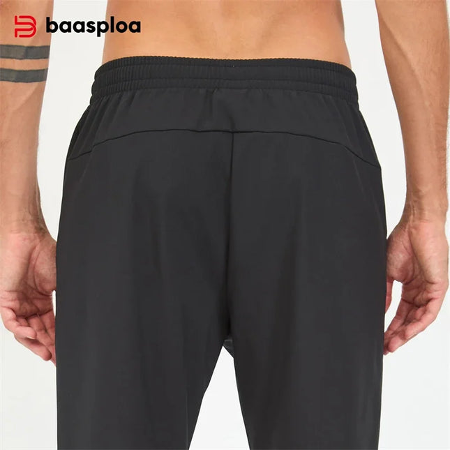 Men's Solid Color Sweatpants – Cozy Winter Joggers with Pockets