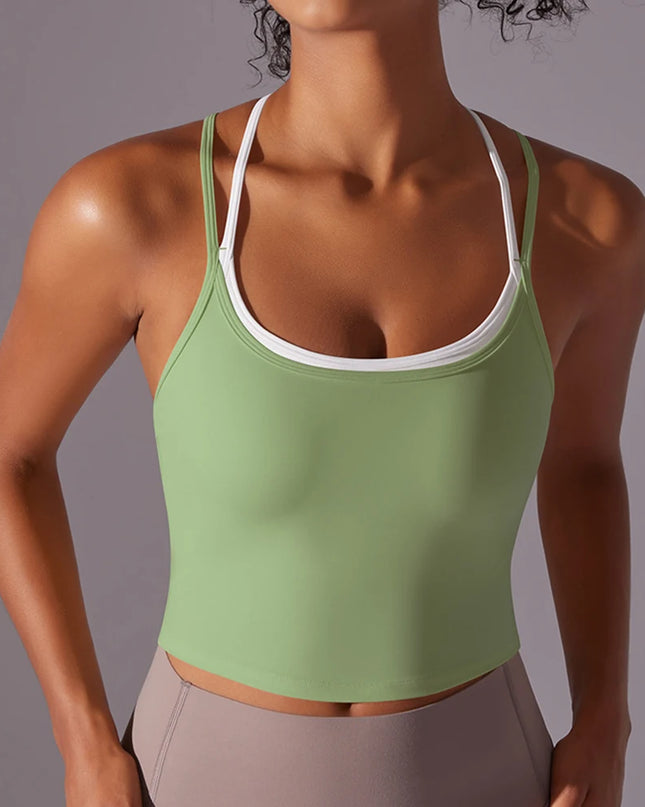 Vrouwen Effen Kleur Fitness Yoga Bh Gym Yoga Top Backless Workout Top Dames Push Up Hardloopsport Bh Sport Ondergoed Yoga Vest