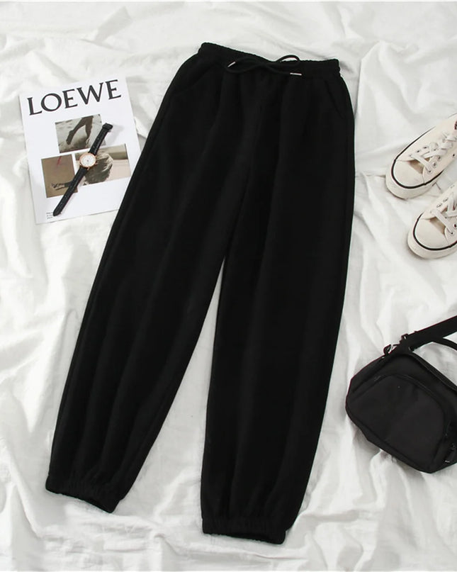 Retro High Waist Baggy Trousers