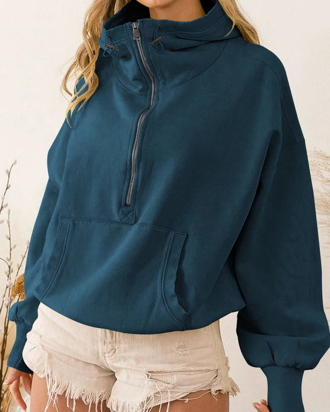 Women's Zip-Up Lazy Style Hoodie
