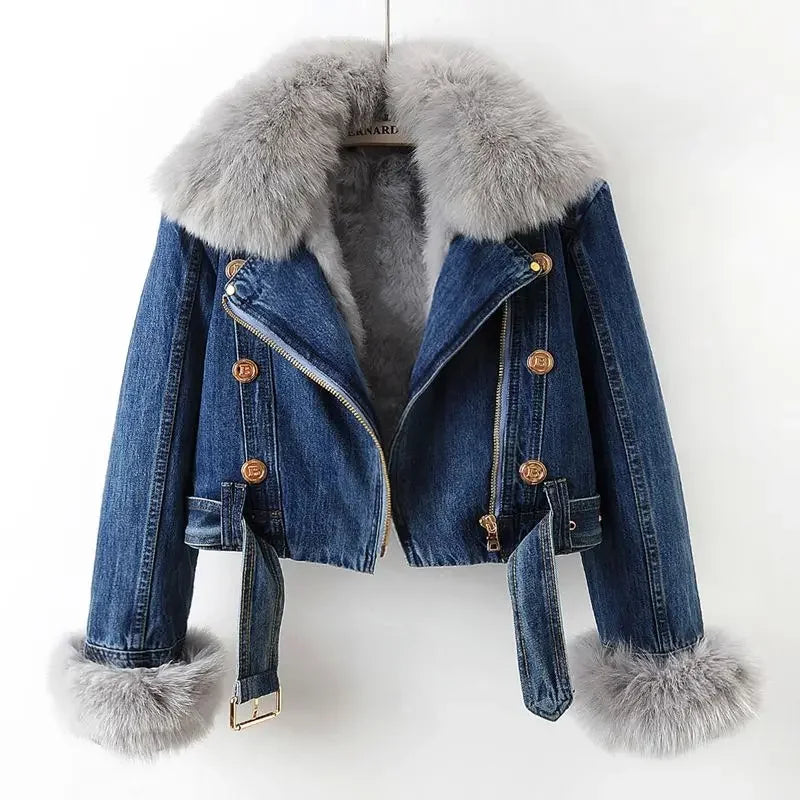 Women’s Faux Fur Jacket for Winter and Cold Weather