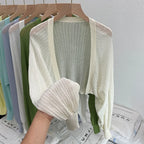 Lightweight Ice Polyster Sunscreen Cardigan for Women