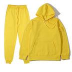 Men’s Solid Color Hoodie & Jogger Tracksuit Set
