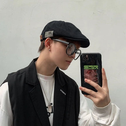 Vintage Cotton Peaky Blinders / Ivy Flat Cap – Unisex Adjustable
