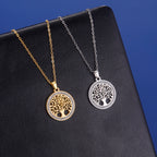 Skyrim Tree of Life Zircon Pendant Necklace-HighTouch