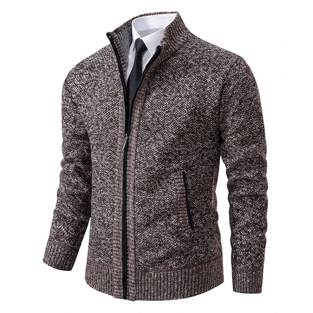 Men’s Fleece-Lined Zip Cardigan
