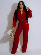 Women’s Velvet 2-Piece Tracksuit