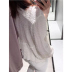 Elegant Loose O-Neck Summer Shirt for Women-HighTouch