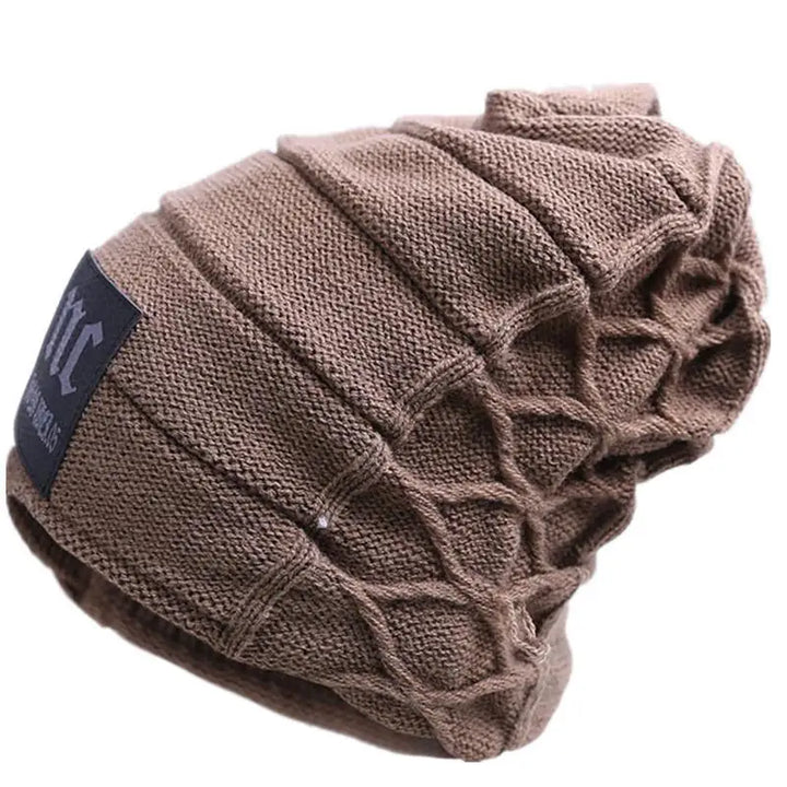 Unisex Label Knitted Beanie-HighTouch