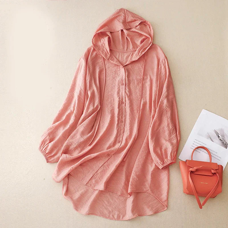 Juniper - Light Summer Linen Hoodie