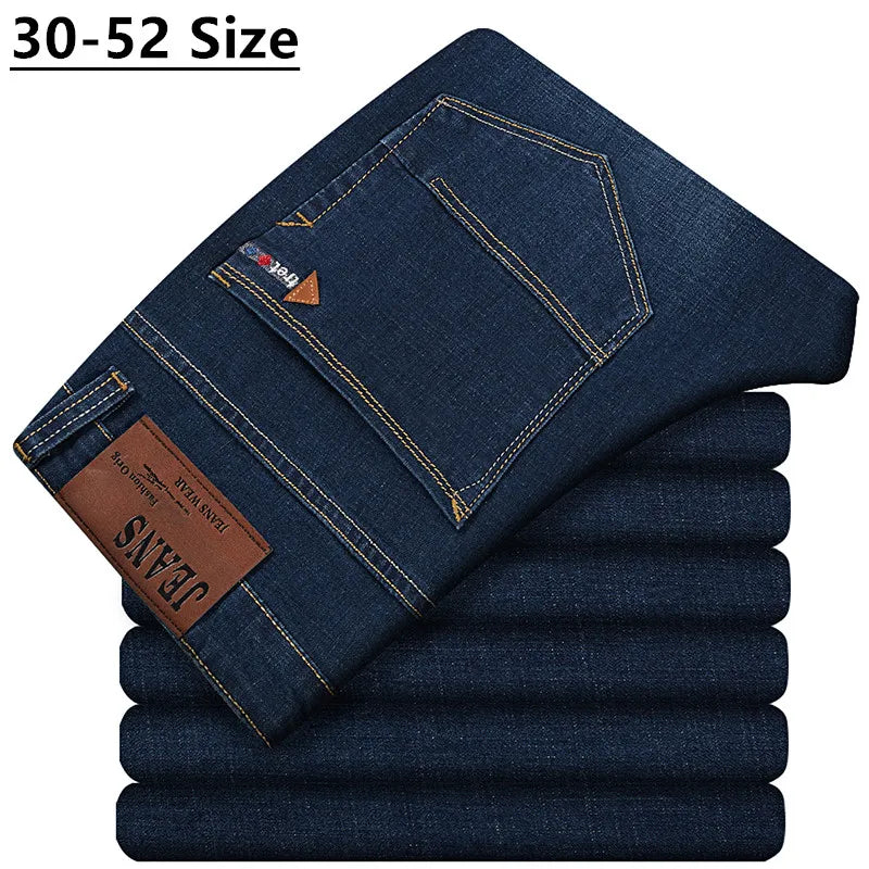 Biggest Size - Premium Stretch Straight-Leg Jeans for Men-HighTouch