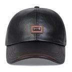 Cowhide Leather Dad Hat-HighTouch
