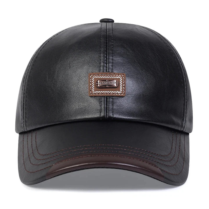 Cowhide Leather Dad Hat-HighTouch