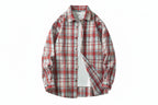Oversized Flannel Check Shirt – Soft Cotton Long Sleeve Streetwear-HighTouch