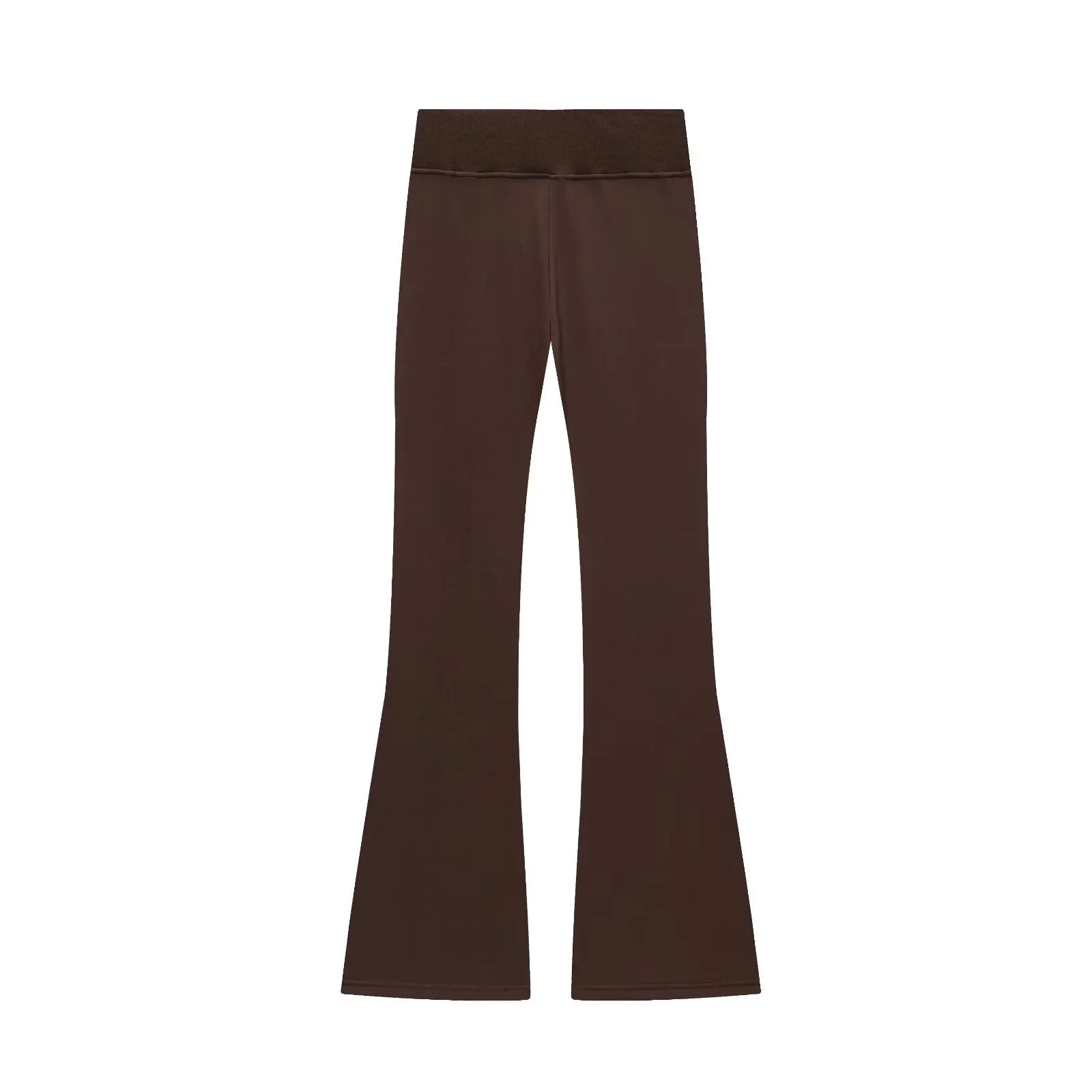 2025 Herfst Nieuwe Dames Informele Revers Lange Mouwen Rits Fleece Jas + Hoge Taille Badstof Uitlopende Broek