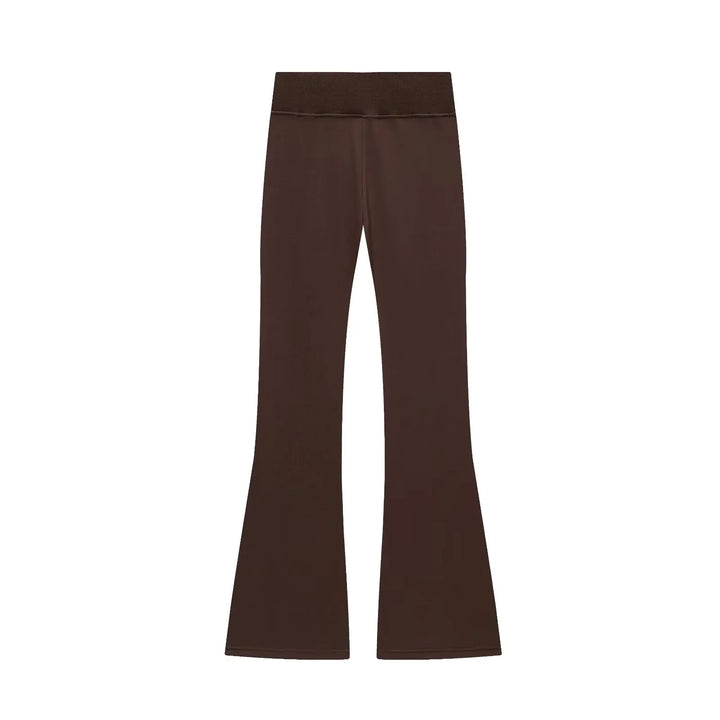 Women’s Fleece Jacket & High-Waisted Flared Pants – Autumn Set-HighTouch