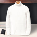 Men's Striped Turtleneck Sweater