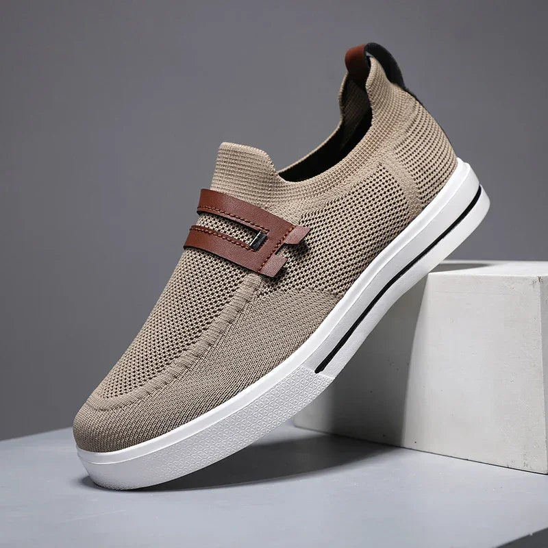 Men’s Breathable Mesh Slip-On Sneakers for Walking