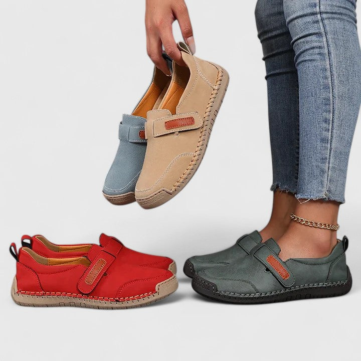 Women's Wide Fit Orthopedic Shoes - Arch Support Walking Loafers