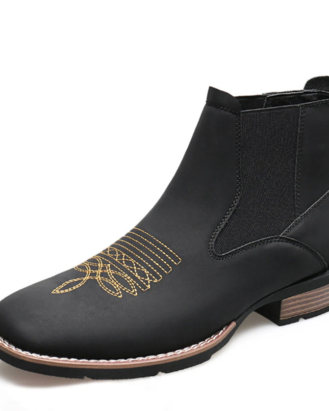 Men’s Embroidered Ankle Boots