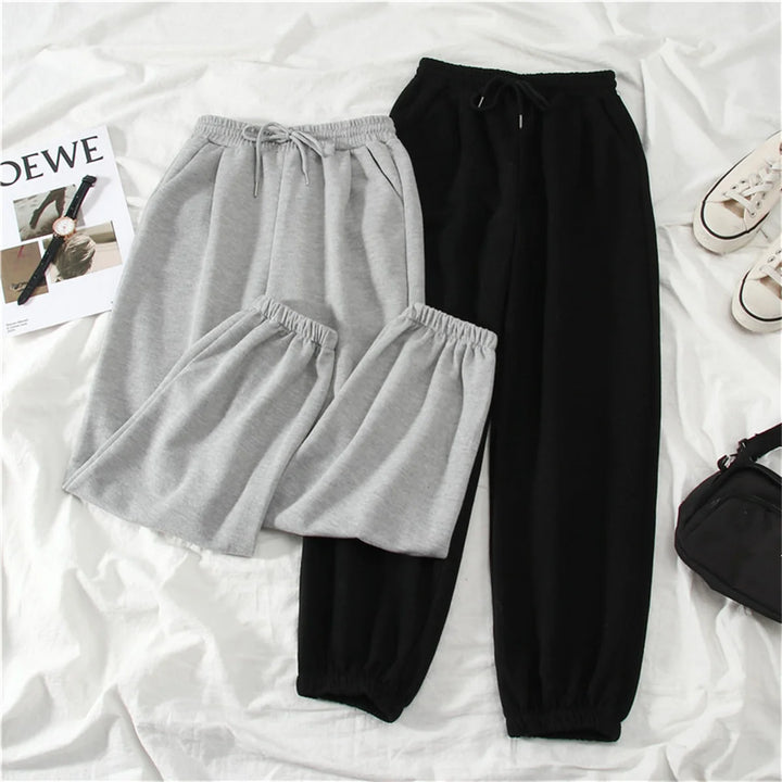 Retro High Waist Baggy Trousers-HighTouch