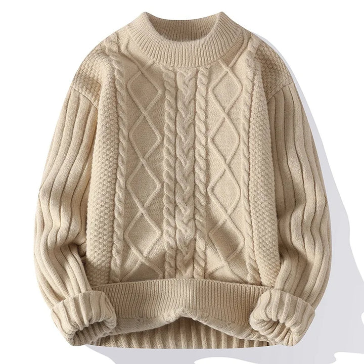 Striped Knit Sweater Men-HighTouch